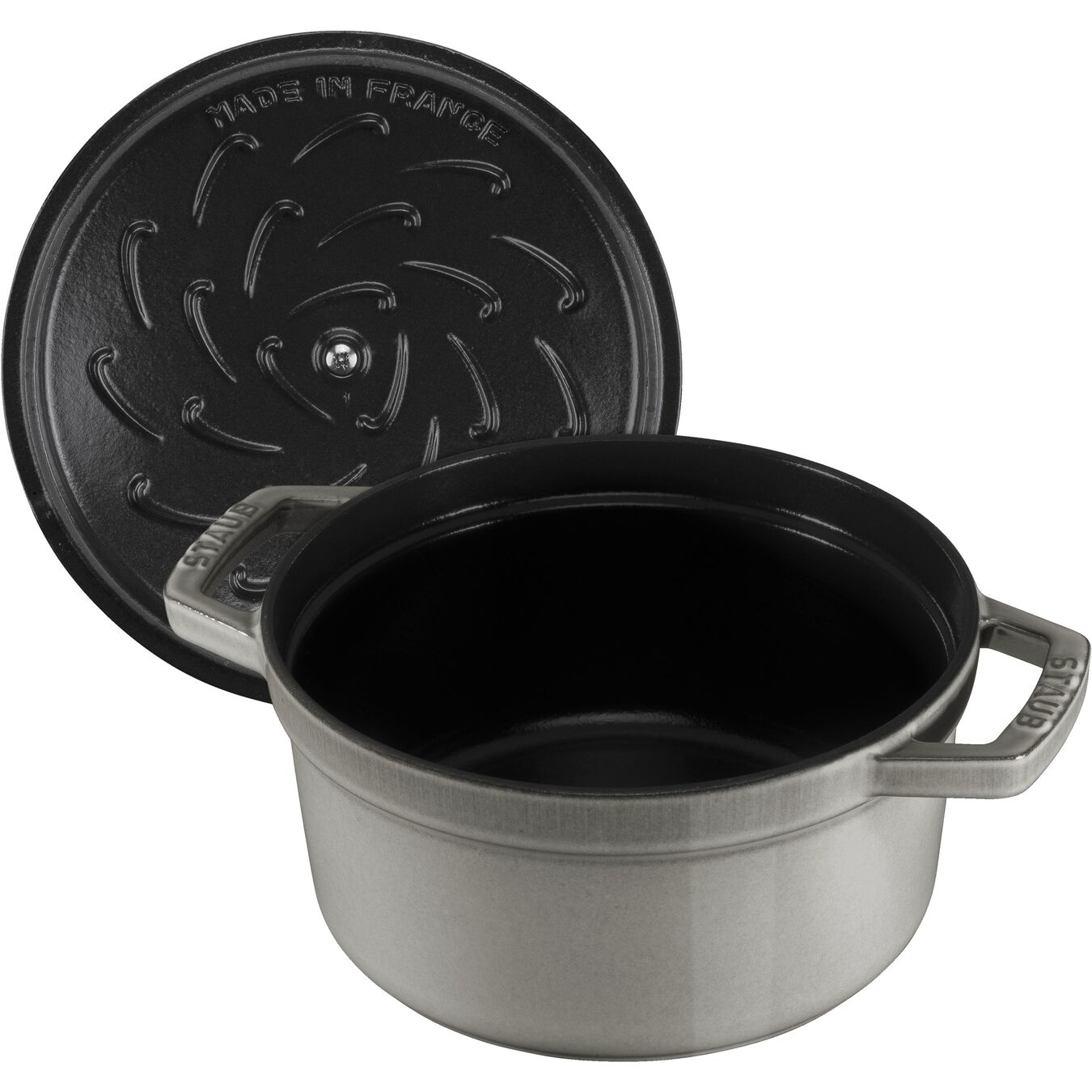 Staub 40509-312-0 casserole à sauce 5,25 L Rond Graphite, Gris