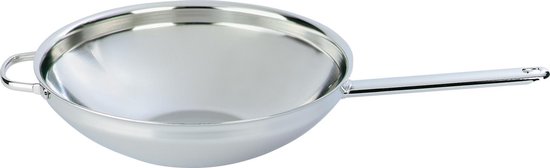 Demeyere wok 36 cm - fond plat