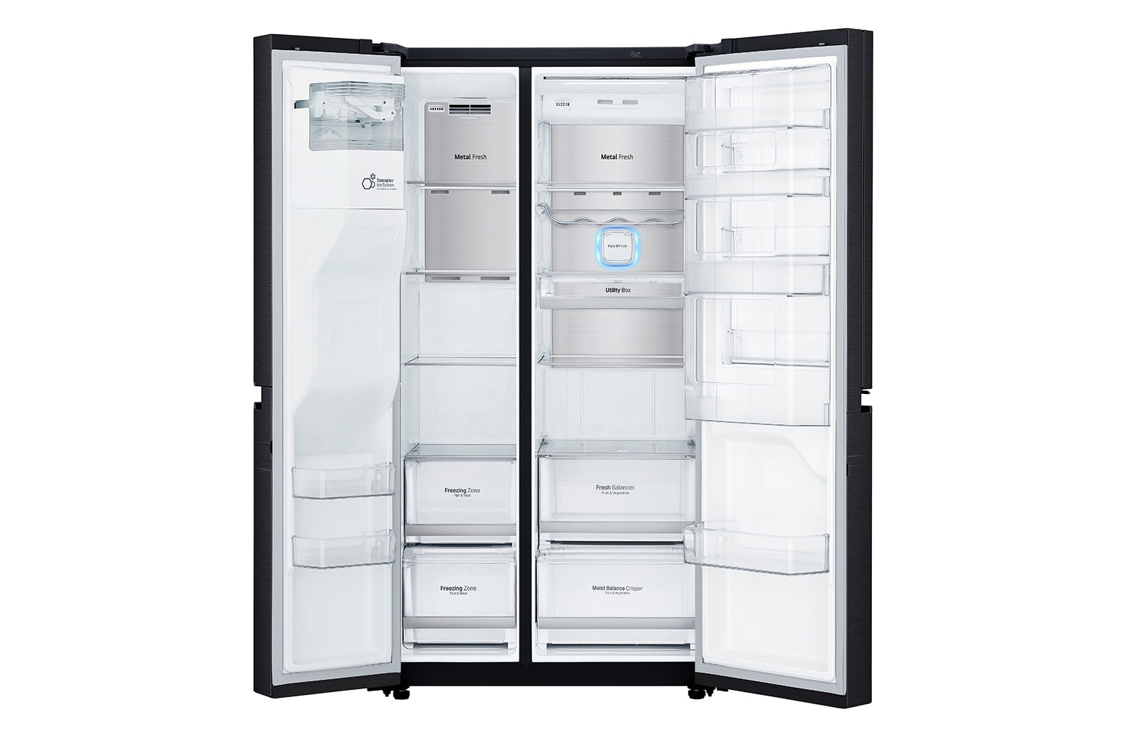 LG GSJ960MCCZ frigo américain Pose libre 625 L E Noir