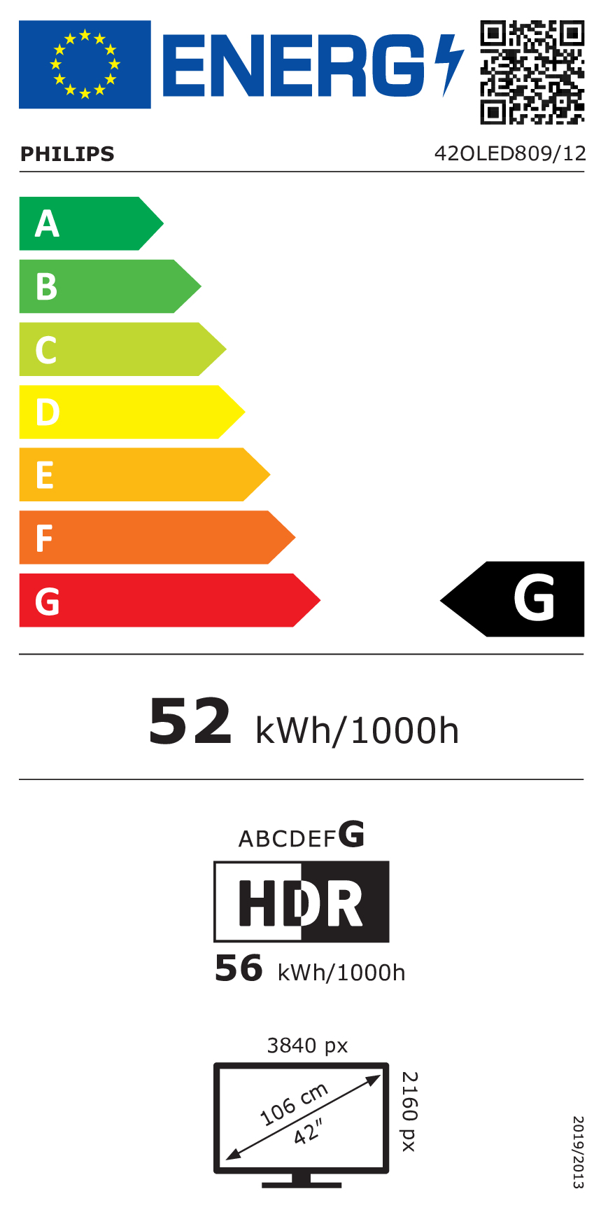 TV OLED UHD PHILIPS 42OLED809/12