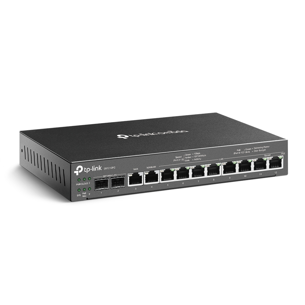 TP-Link Omada ER7212PC Routeur connecté Gigabit Ethernet Noir