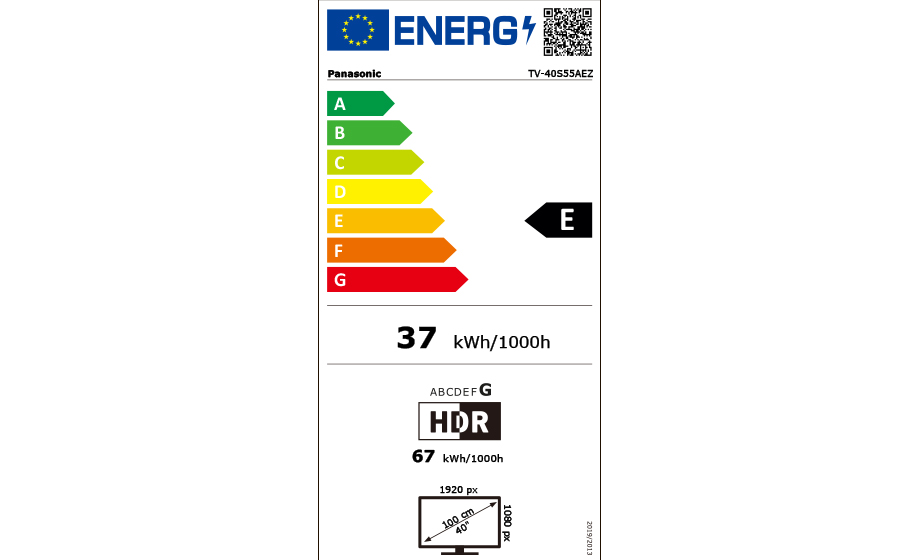 Panasonic -40S55AEZ tv 101,6 cm (40") Full HD Smart TV Zwart