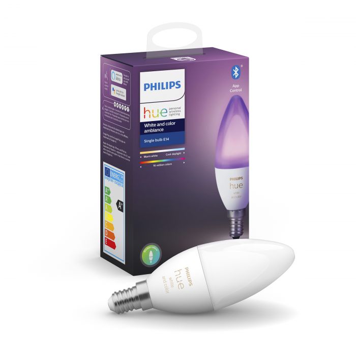 Lamp PHILIPS HUE White Color Ambiance E14