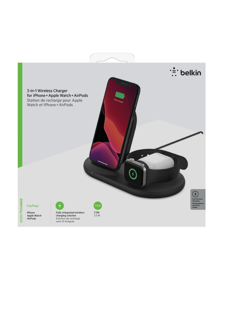 Belkin 3-in-1 wireless pad/stand/apple w