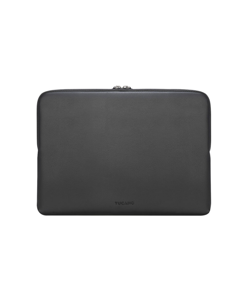 Laptopsleeve Tucano 15,6-16" Leather zwart