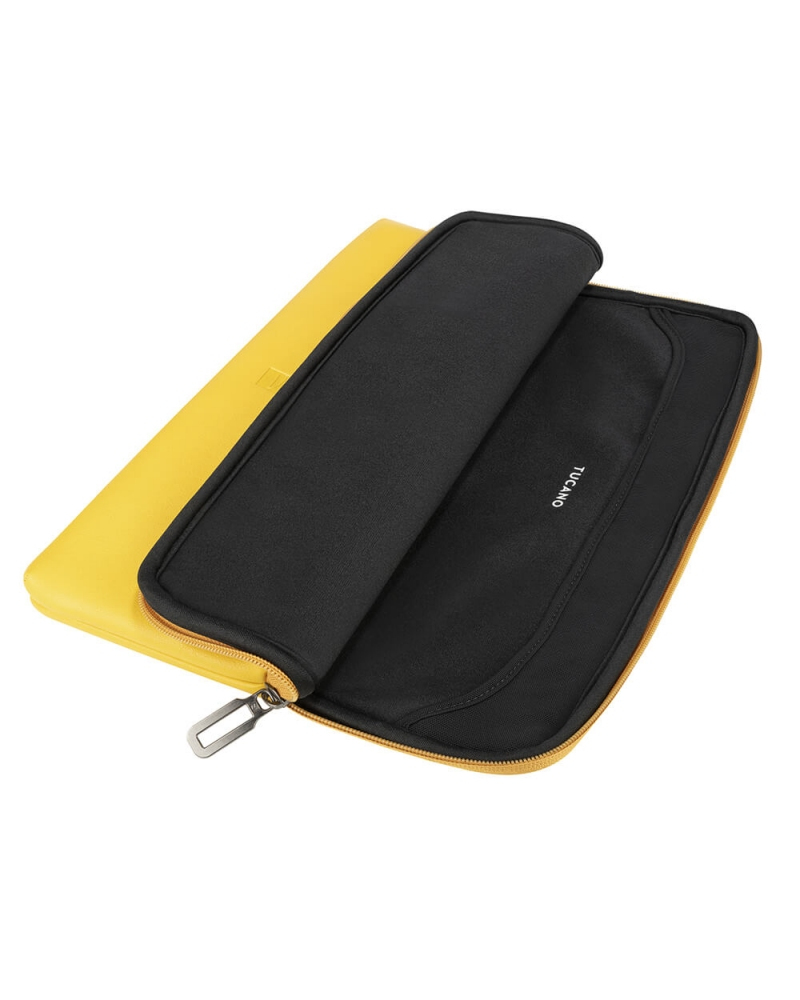 Laptopsleeve Tucano 15,6-16" Leather geel