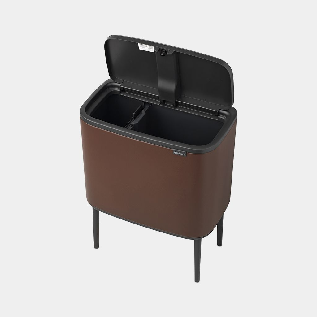 Afvalemmer BRABANTIA 208621 Bo Touch Bin 11+23L Cosy Brown