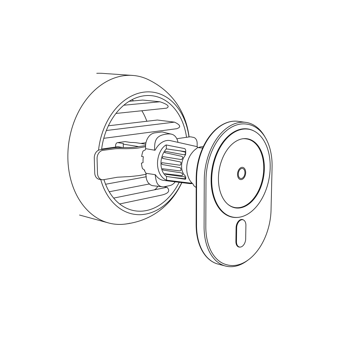 Hama Draadloze auto-oplader "MagCharge Car FC15", zwart