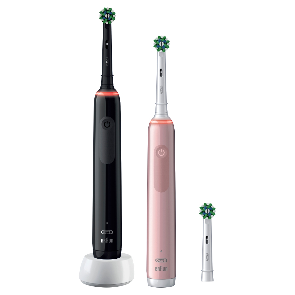 Oral-B Pro 3 3900N Gift Edition Volwassene Roterende-oscillerende tandenborstel Zwart, Roze