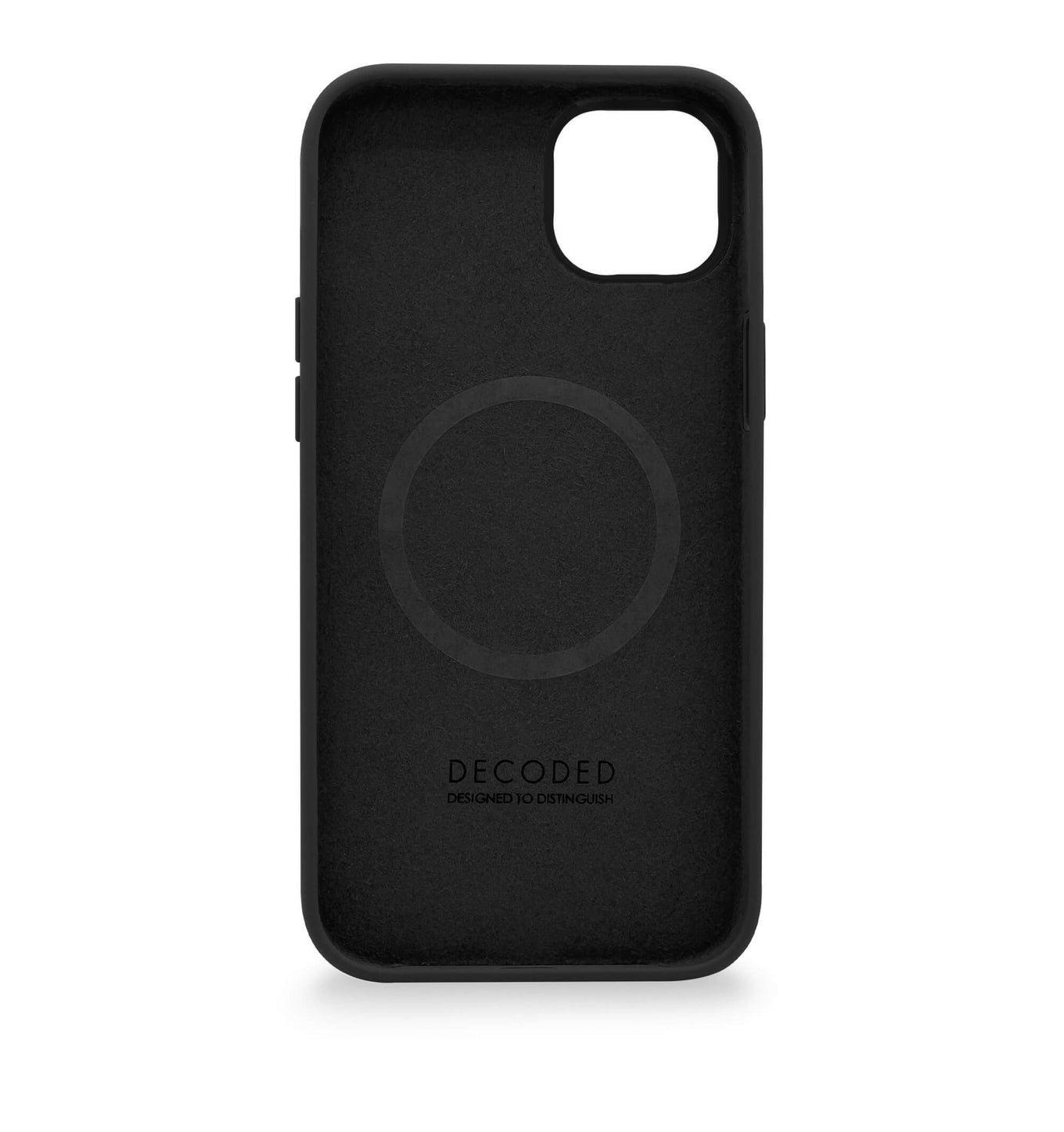 Decoded iPhone 14 Max, silicone hoesje antibacterieel, charcoal