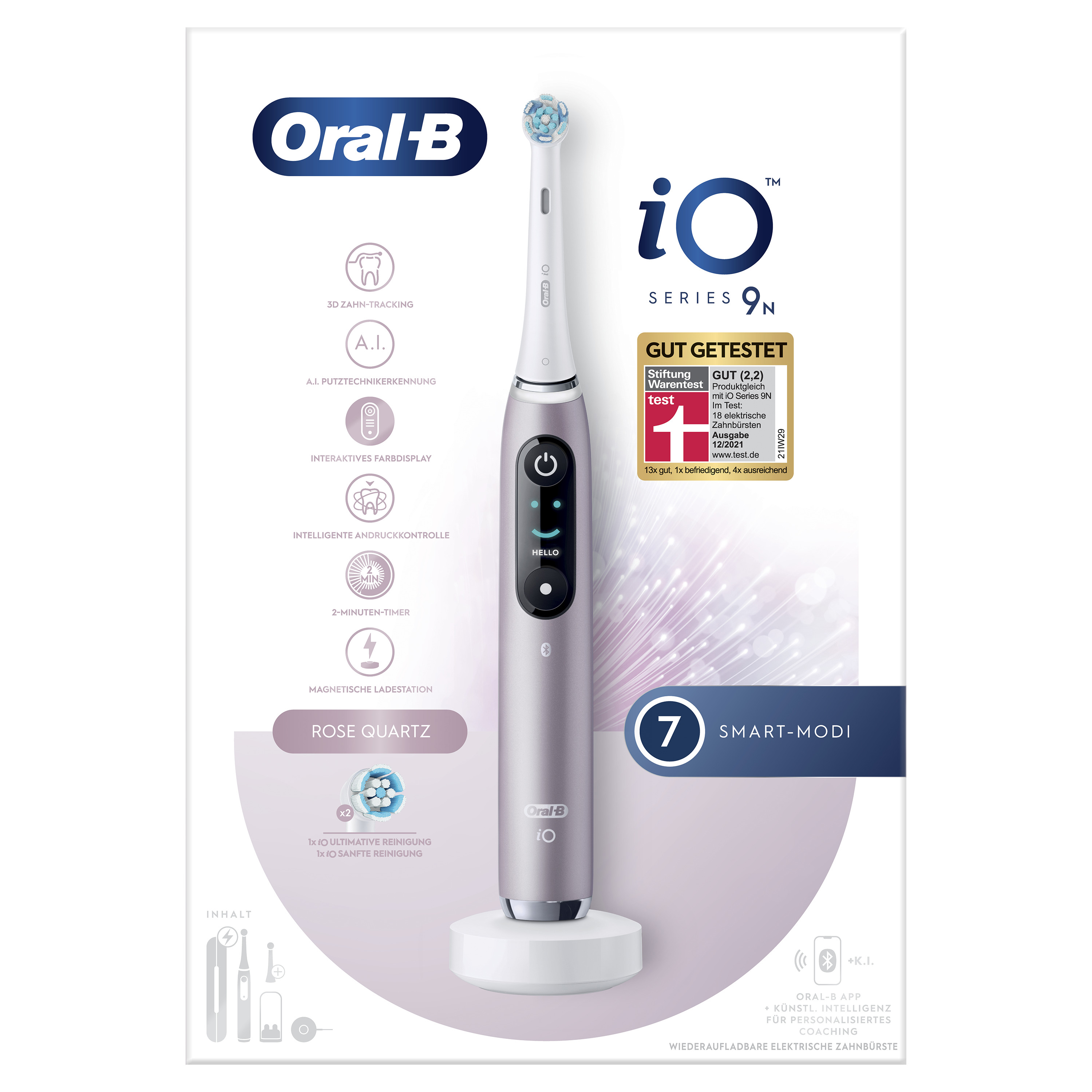 Oral-B iO Series 9n Volwassene Roterende-oscillerende tandenborstel Roze