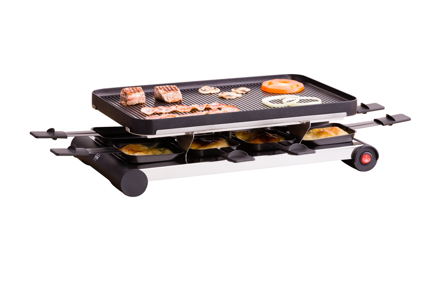 Frifri FRI1501012BLP raclette 8 persoon/personen 1300 W Zwart