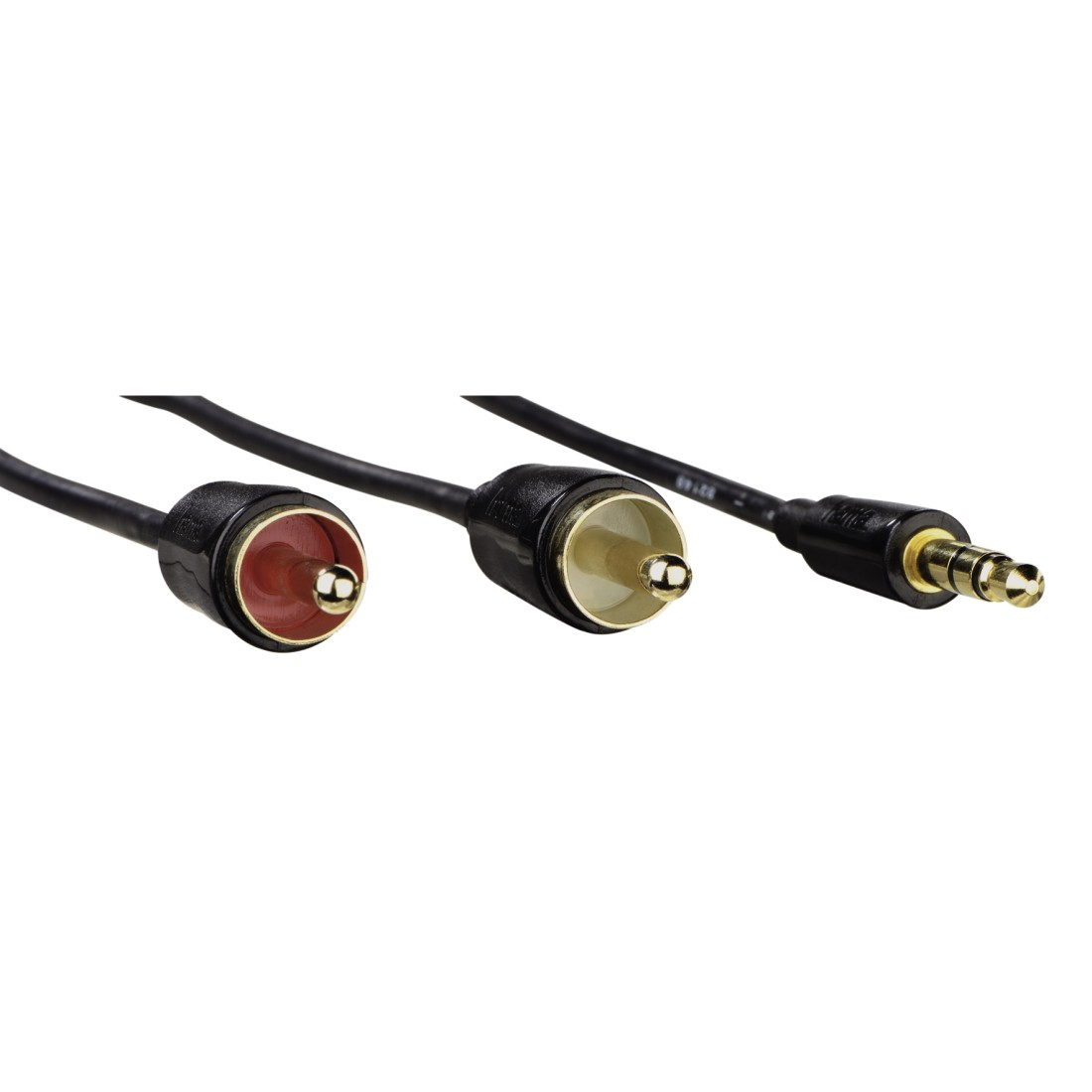 Hama 1.5m, 3.5mm/2xRCA audio kabel 1,5 m Zwart