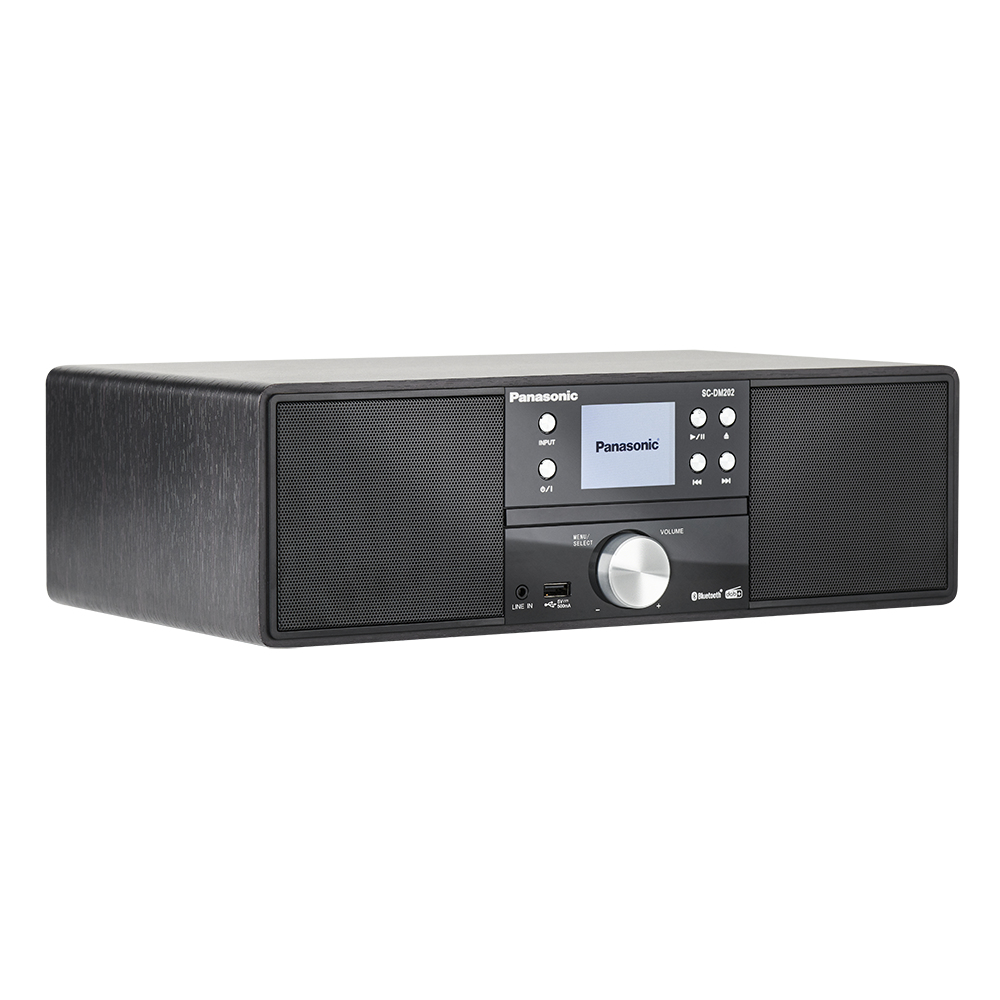 R/CD-speler Panasonic SC-DM202EG-K DAB+ zwart