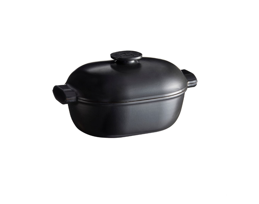 Ovale Cocotte EMILE HENRY 20.EH776645 Delight / Zwart / 4,5L