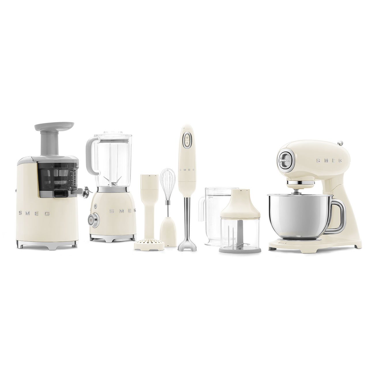 Smeg SMF03CREU mixer Staande mixer 800 W Crème