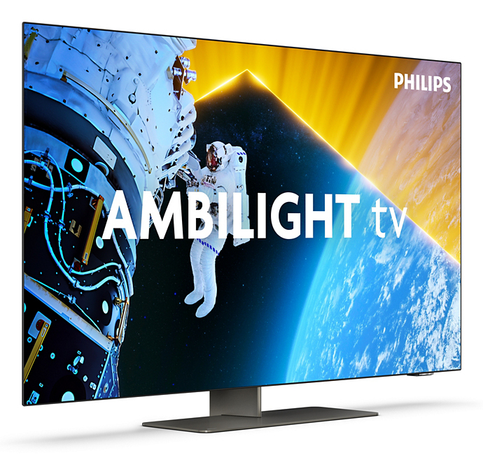 Philips 48OLED849/12 tv 121,9 cm (48") 4K Ultra HD Smart TV Wifi Zwart, Chroom