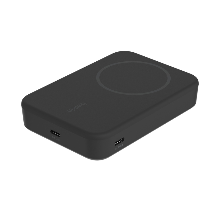 BELKIN 10k Qi2 MagSafe Compatible Powerbank with kickstand Black