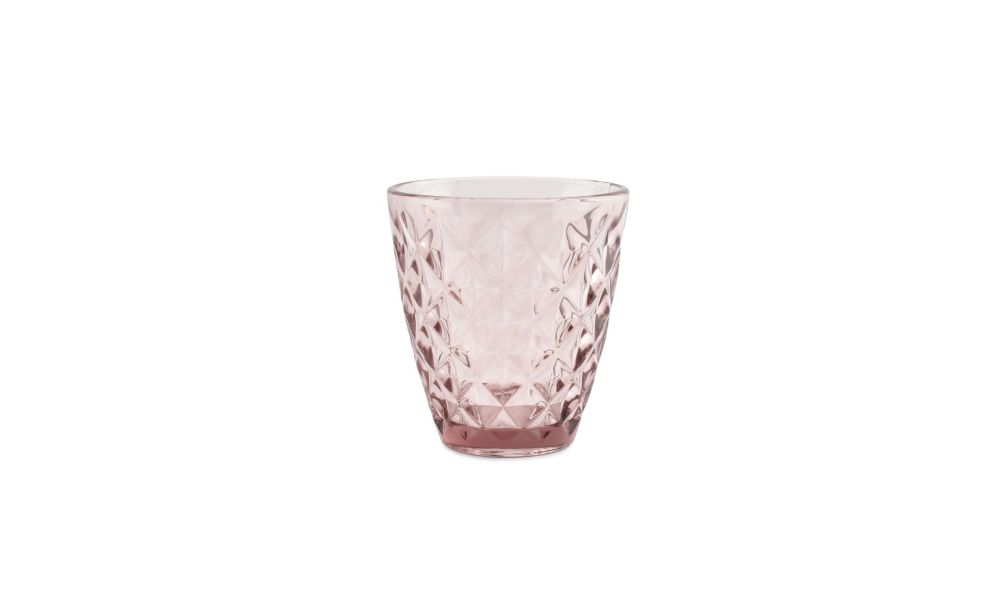 Glas S&P 852934 Prisma 22cl roze set/4