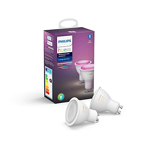 Lamp PHILIPS HUE White Color Ambiance GU10 2x