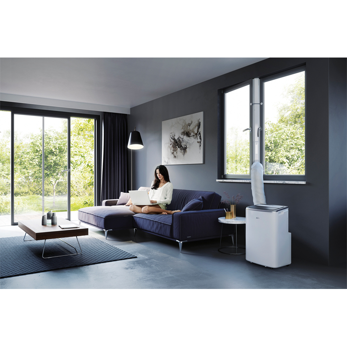 AEG ChillFlexPro AXP26U338CW Climatiseur portatif 64 dB Noir, Argent, Blanc