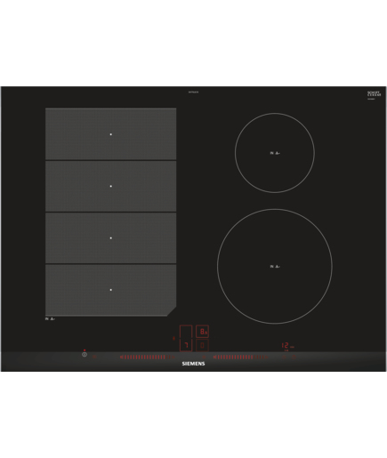 Siemens EX775LEC1E kookplaat Zwart Ingebouwd Inductiekookplaat zones 4 zone(s)