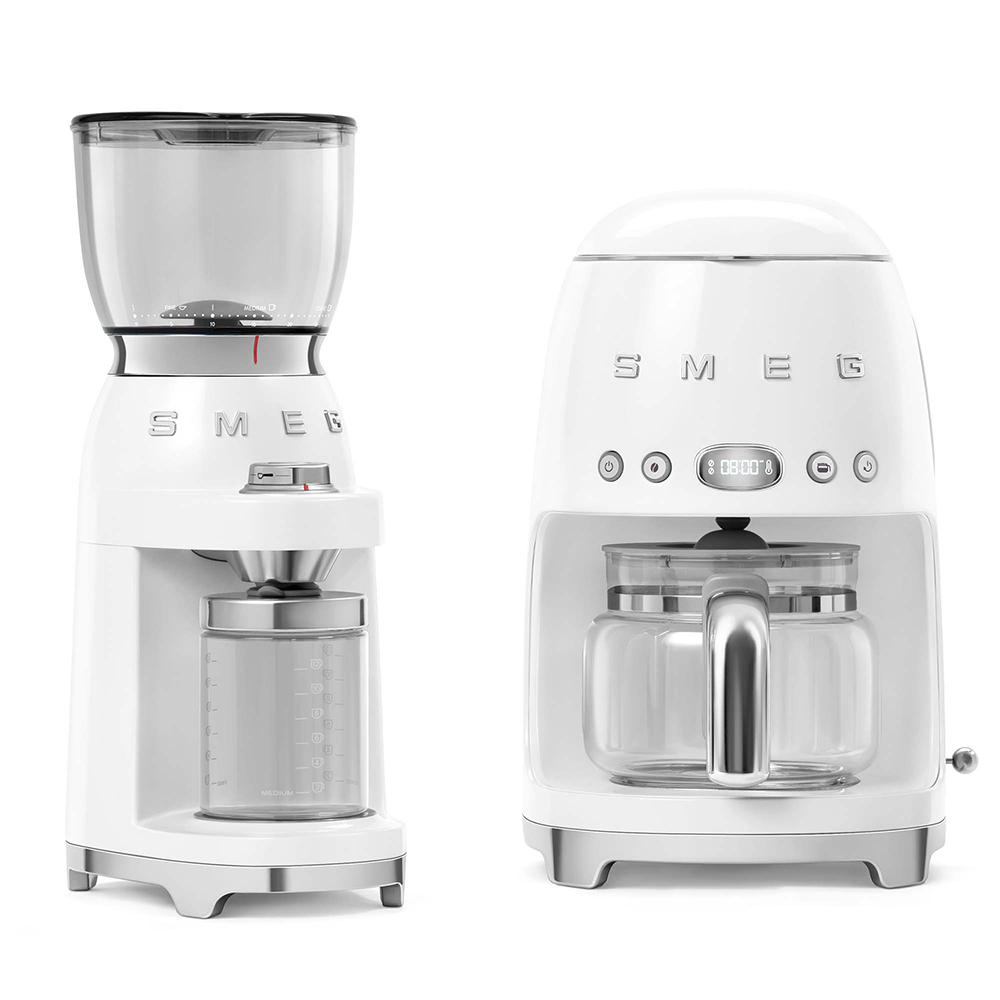 Smeg koffiemolen wit CGF01WHEU