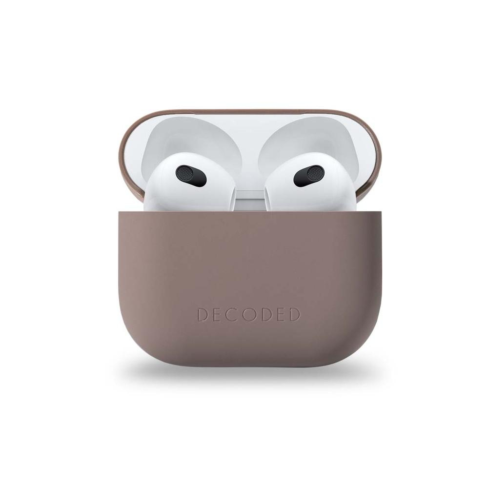 DECODED Silicone Aircase | Airpods3rd Gen Dark Taupe