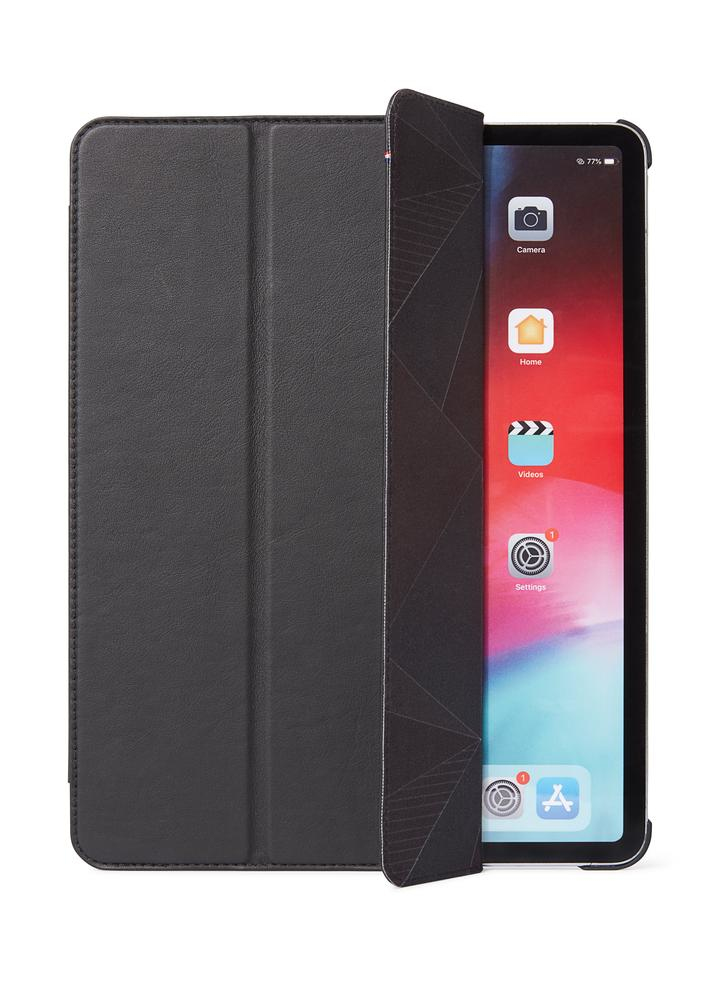 Decoded iPad 12,9" (2021/2020/2018), leather slim cover, zwart