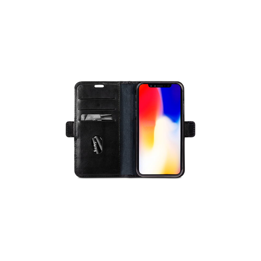 DBramante wallet bookcover Copenhagen zwart iPhone XR