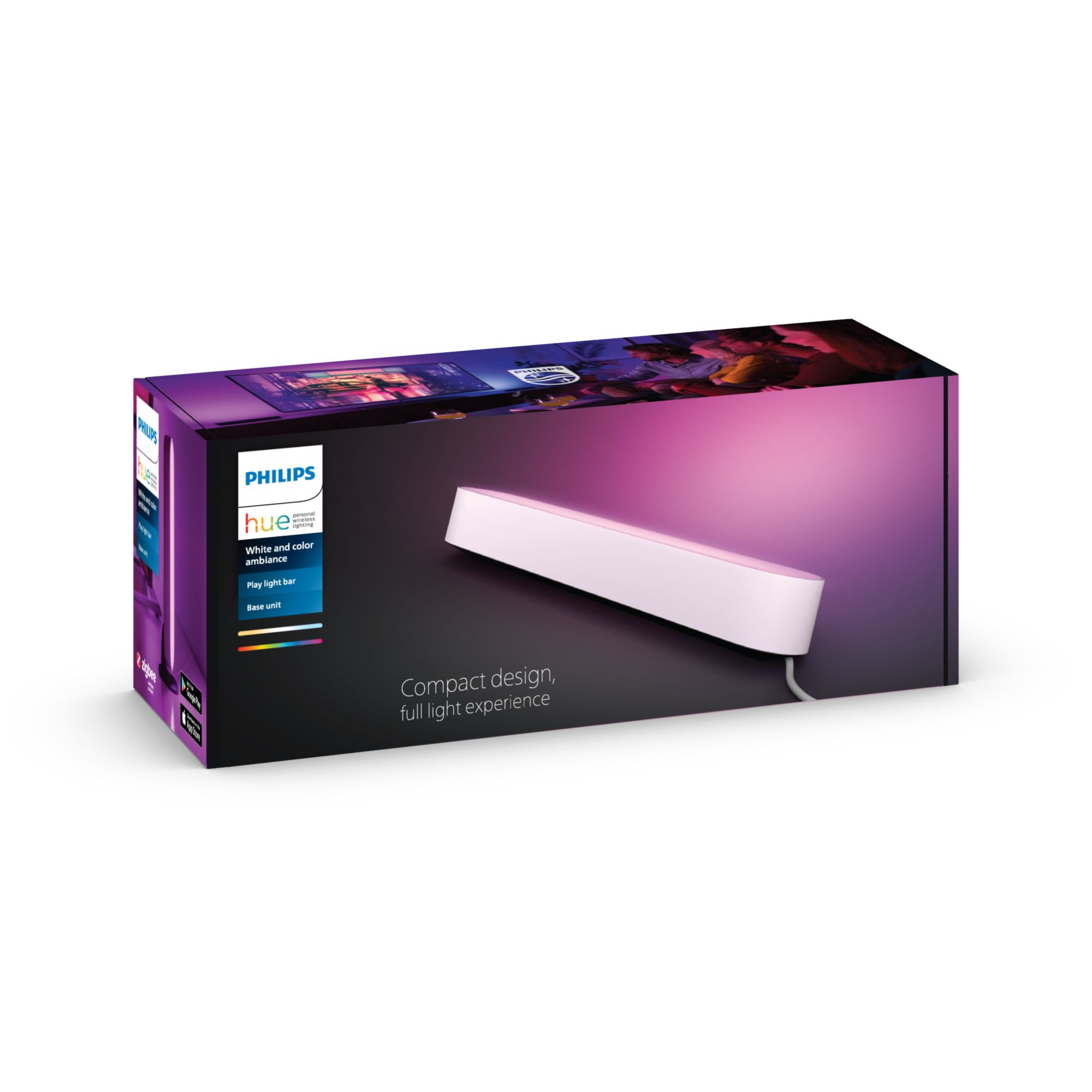 Tafellamp PHILIPS HUE Play White Color Ambiance (Wit)