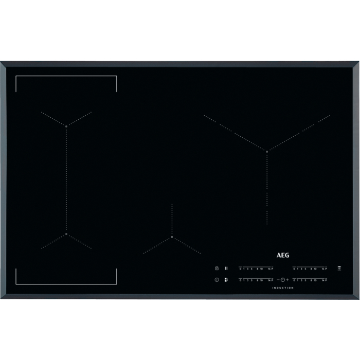 AEG IKE84445FB Noir Intégré 80 cm Plaque avec zone à induction 4 zone(s)