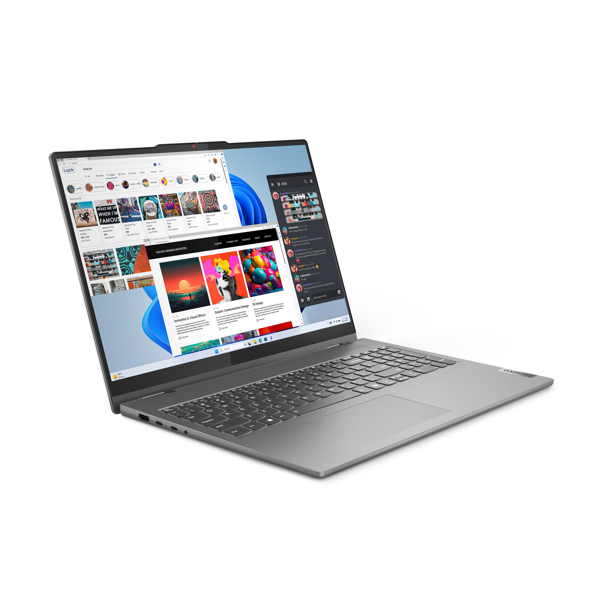 Lenovo IdeaPad 5 2-in-1 16AHP9 AMD Ryzen™ 5 8645HS Hybride (2-in-1) 40,6 cm (16") Touchscreen 16 GB LPDDR5x-SDRAM 512 GB SSD Wi-Fi 6 (802.11ax) Windows 11 Home Grijs