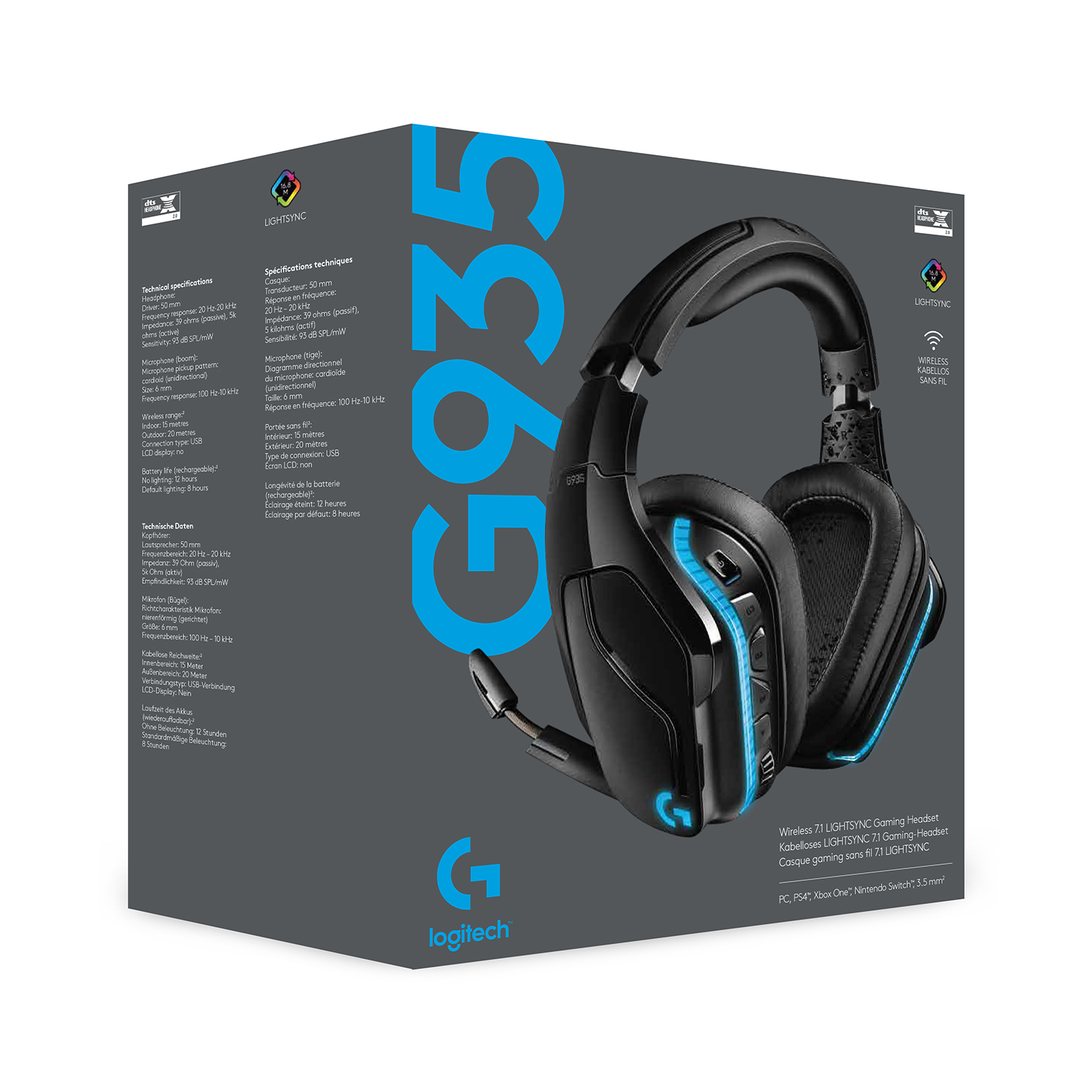 Logitech g935 wireles 7.1 gaming headset