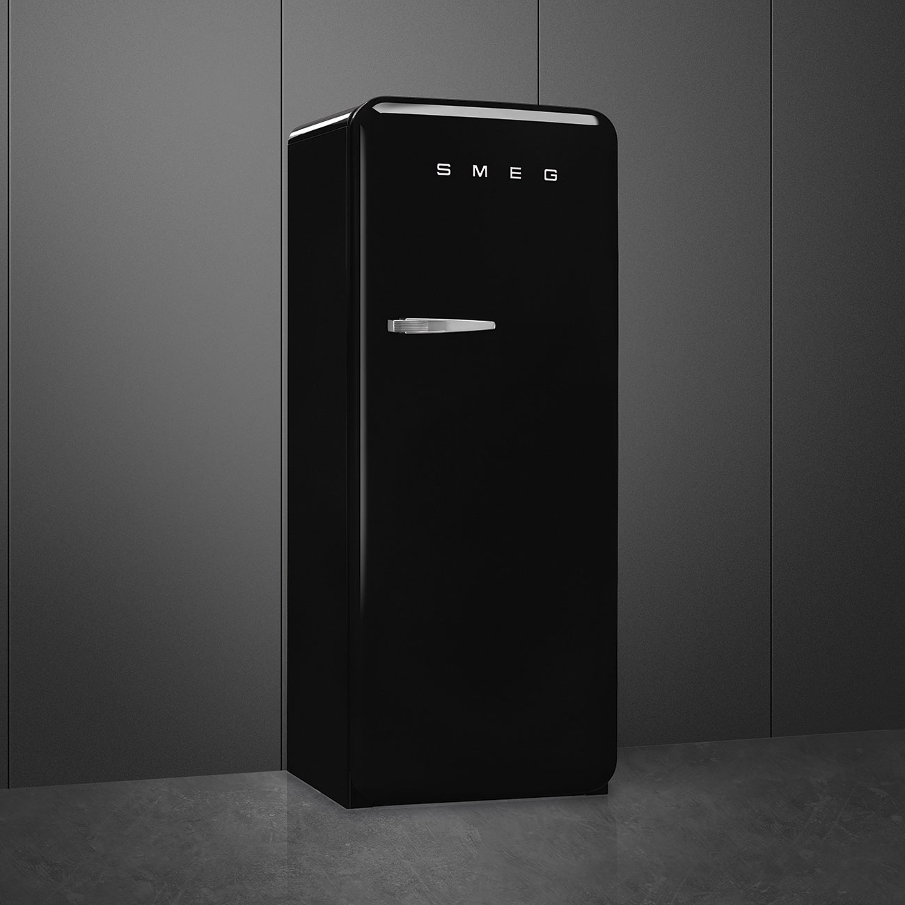 Smeg FAB28RBL5 combi-koelkast Vrijstaand 270 l D Zwart