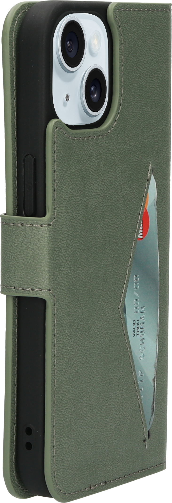 Mobiparts Classic Wallet coque de protection pour téléphones portables 15,5 cm (6.1") Étui avec portefeuille Vert