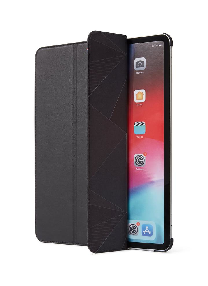 Decoded iPad 12,9" (2021/2020/2018), leather slim cover, zwart