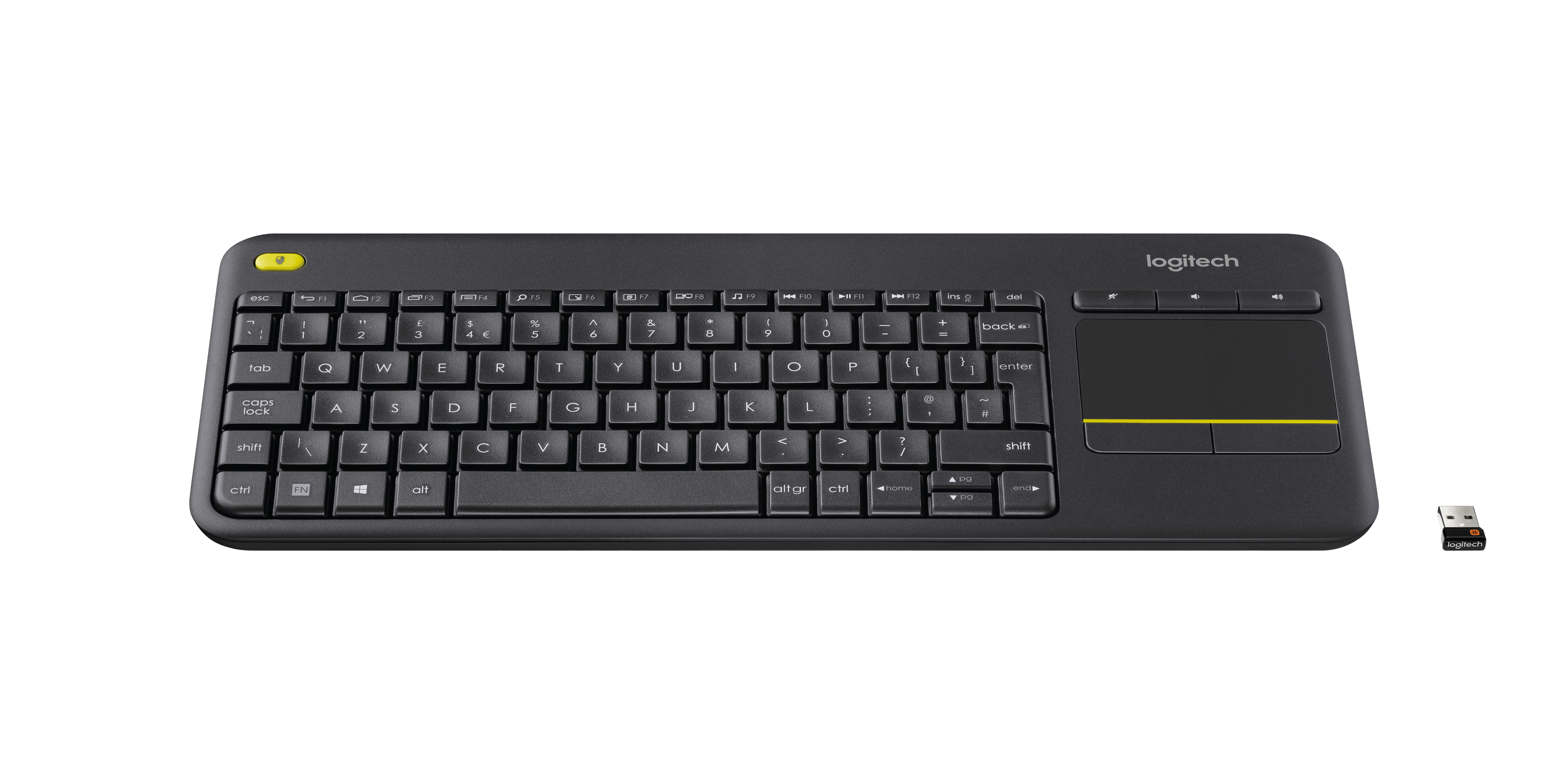 Logitech wireless touch keyboard k400 bl