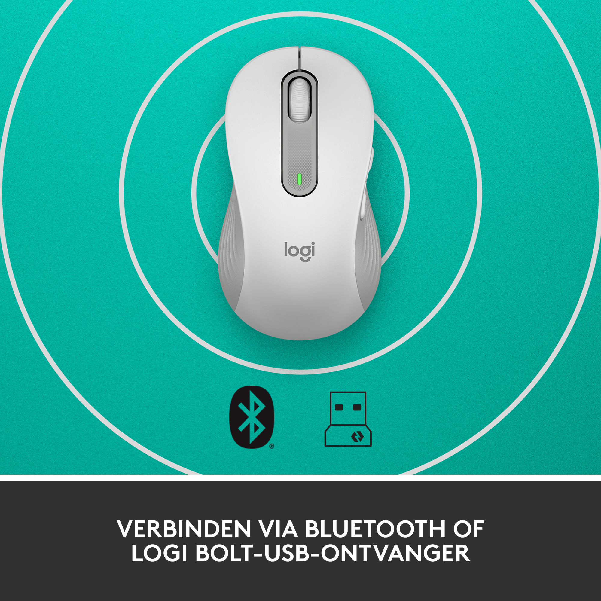 Draadloze Muis Logitech M650 LargeLinksh. Signature White