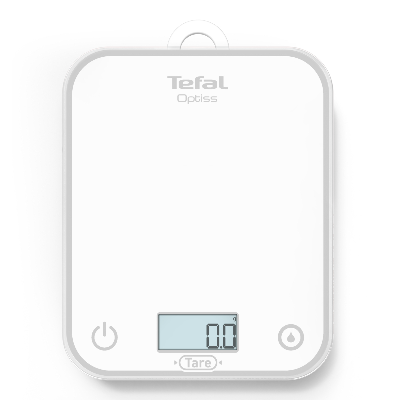 Tefal Optiss BC50U0V0 escabeaux de cuisine Blanc Comptoir Rectangle Balance de ménage électronique