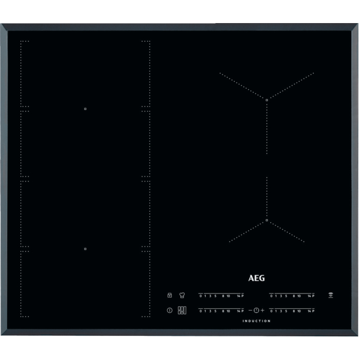 AEG IKE64471FB Noir Intégré 60 cm Plaque avec zone à induction 4 zone(s)