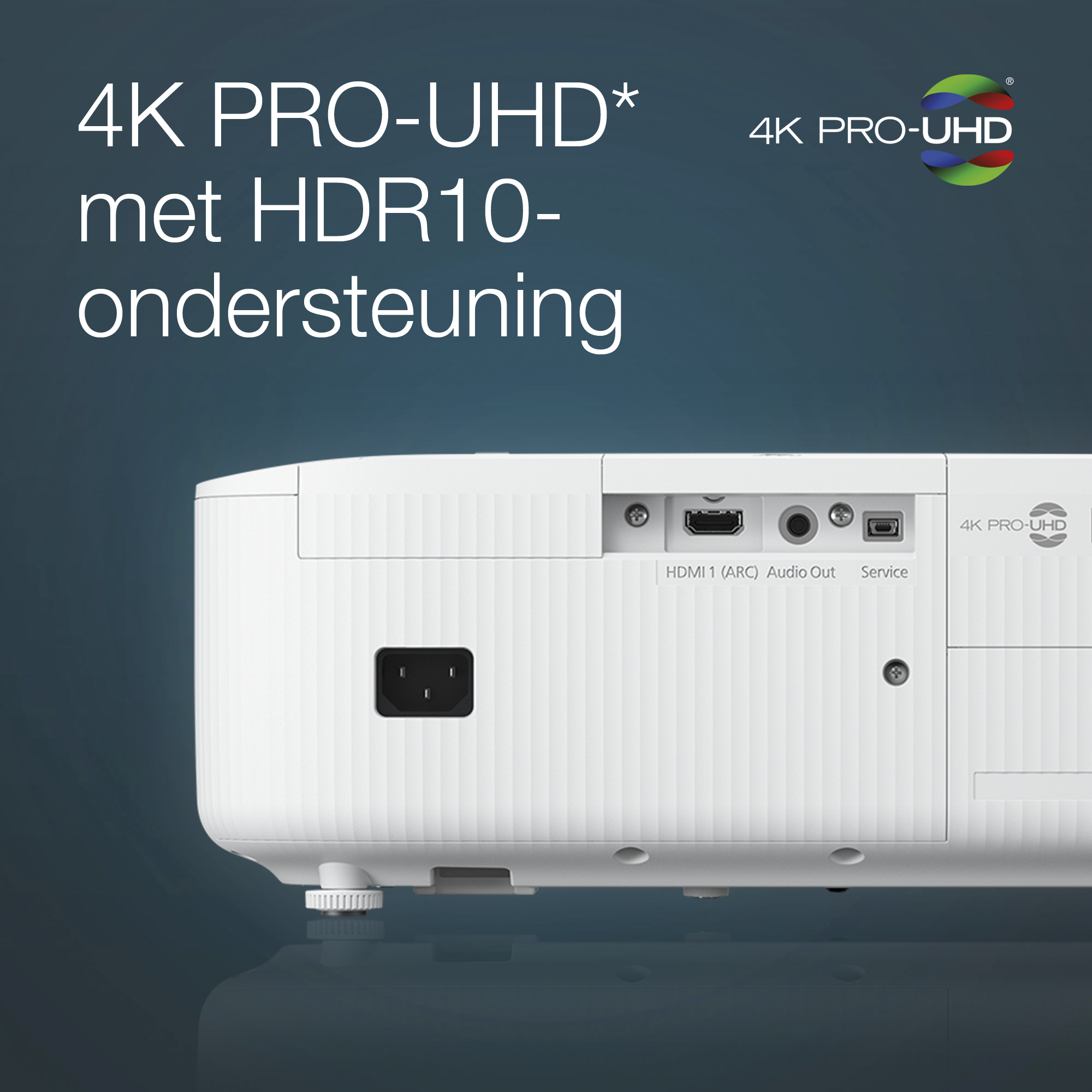 Epson EH-TW6150 4K PRO-UHD smart laserprojector, 2800 lumen, scherm van maximaal 500 inch