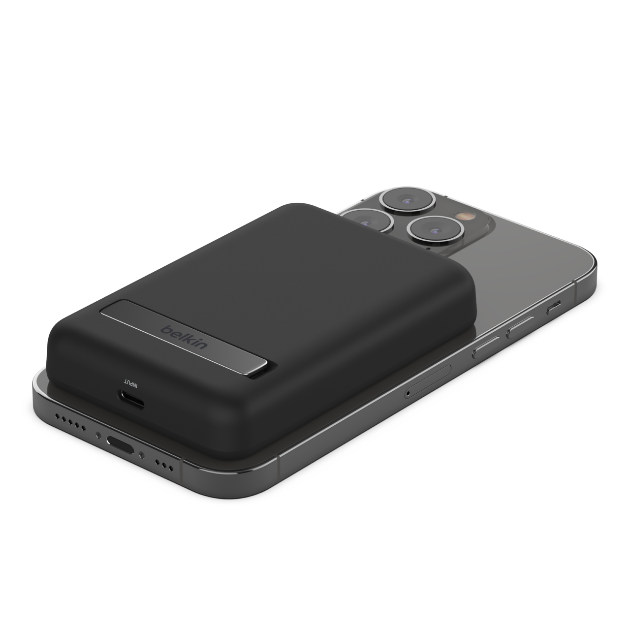 BELKIN Magnetic Wireless Power Bank with kick stand 5000mAh Black