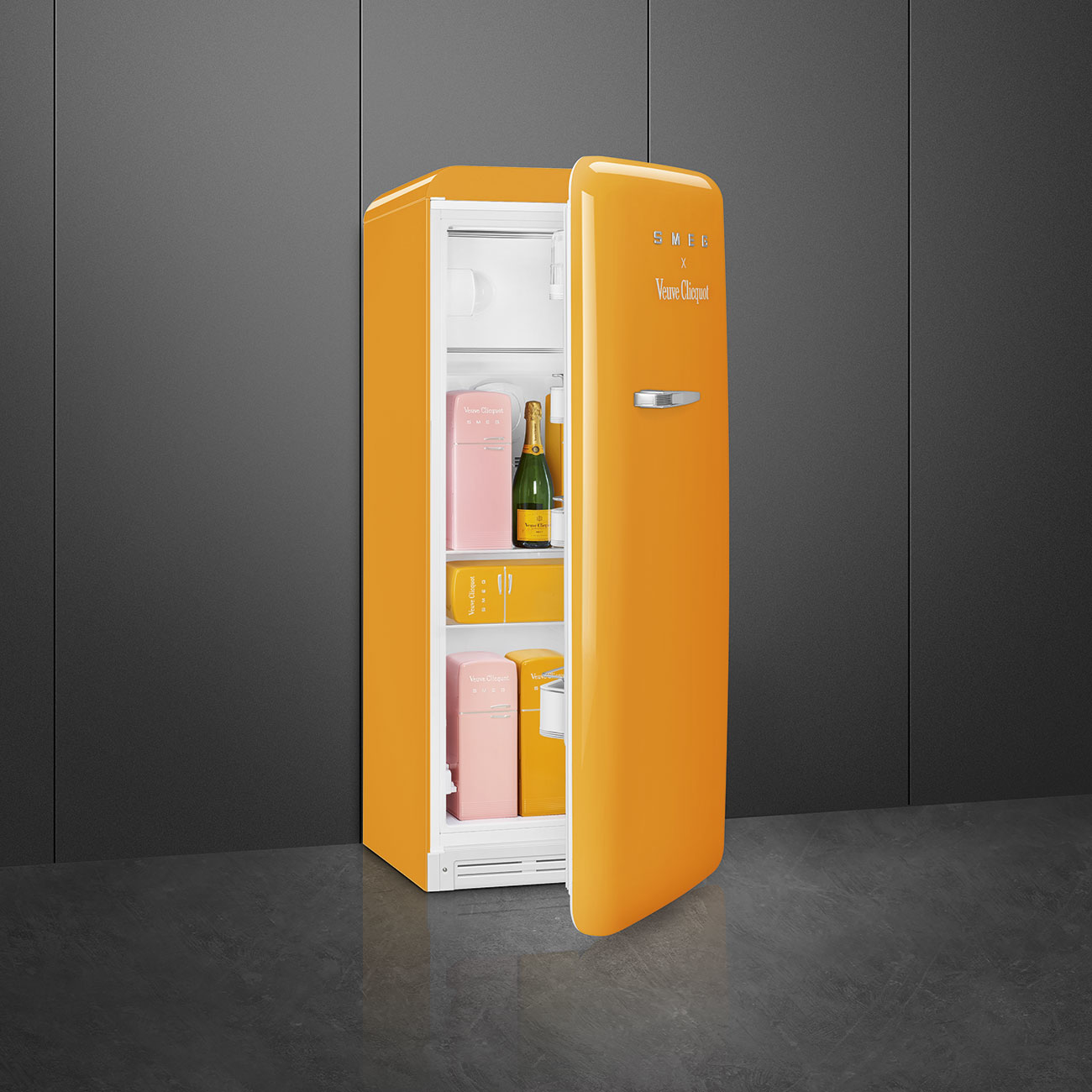 Koelkast SMEG FAB28RDYVC5 Limited Editie Veuve Cliquot