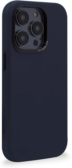 Decoded iPhone 14 Pro, lederen hoesje, staal blauw