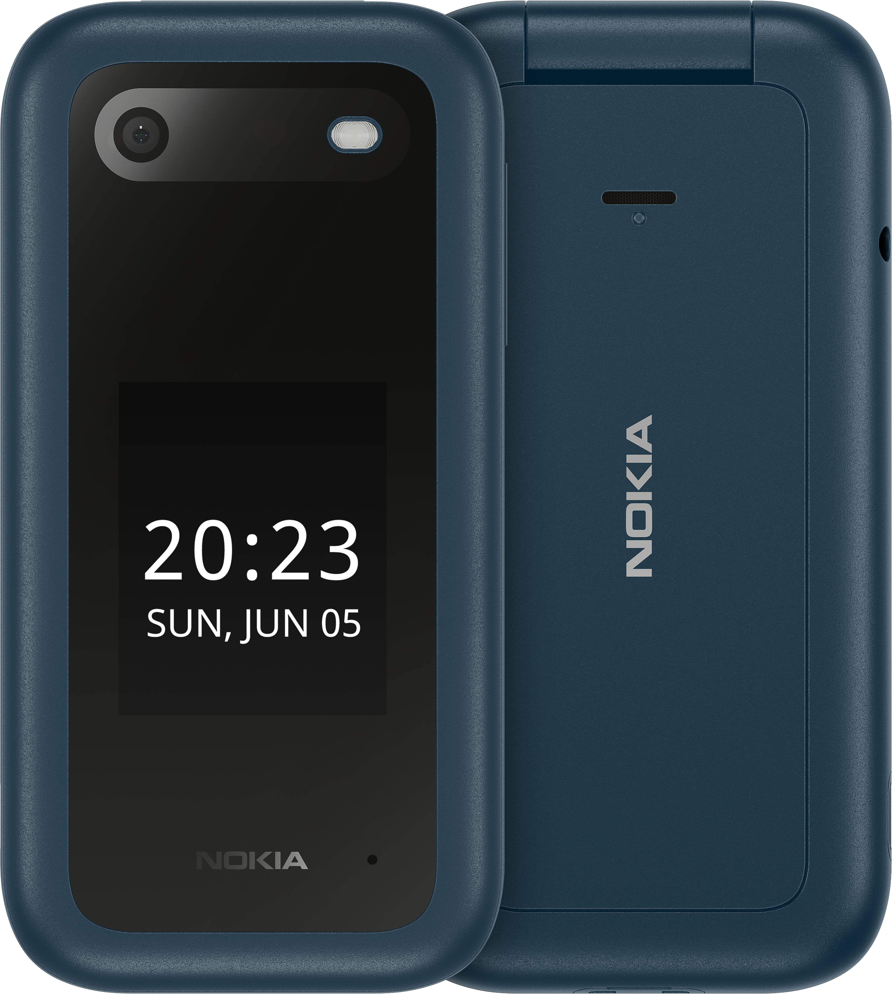 HMD Nokia 2660 Flip 7,11 cm (2.8") 123 g Bleu Téléphone numérique