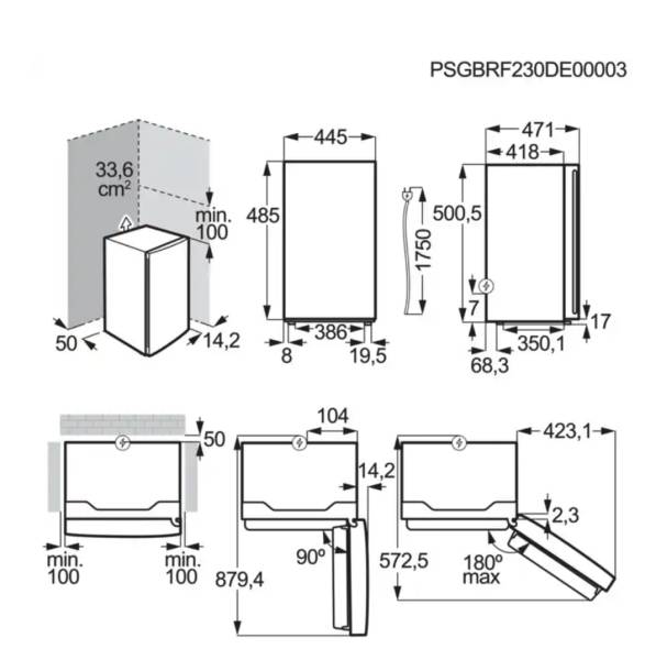 Barkoelkast AEG ORT541 / E / 50x44cm