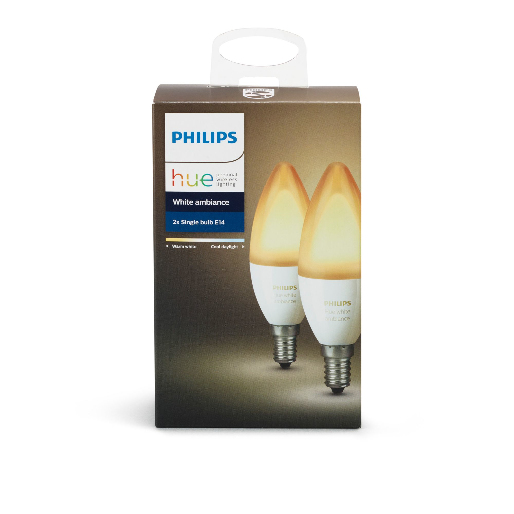 Lamp PHILIPS HUE White Ambiance E14 (2pcs)