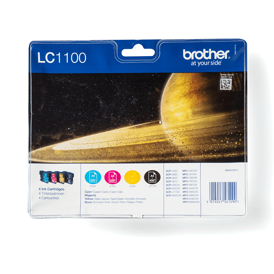 Inktpatroon BROTHER LC1100VALBP Value Blister