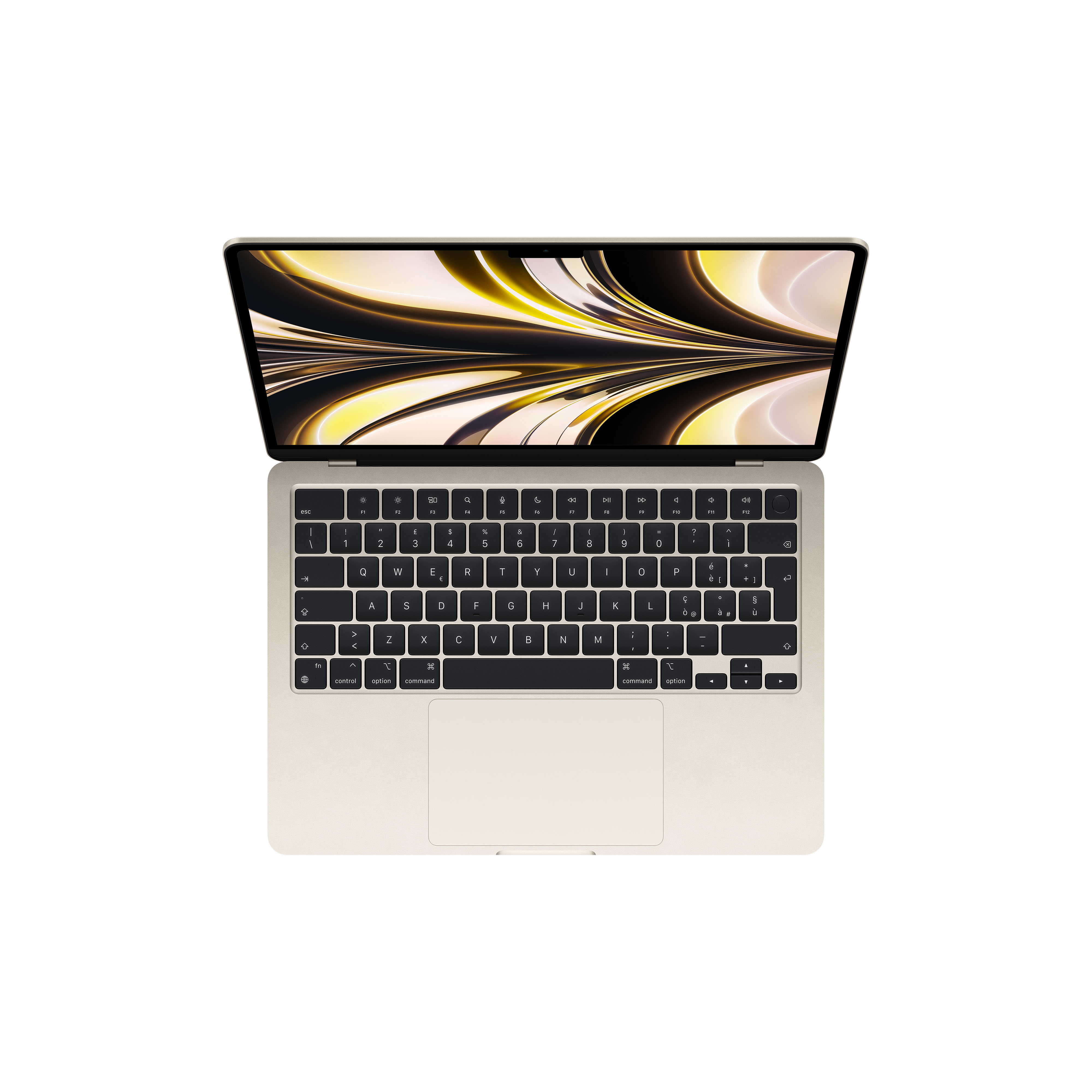 Apple MacBook Air Apple M M2 Laptop 34,5 cm (13.6") 8 GB 256 GB SSD Wi-Fi 6 (802.11ax) macOS Monterey Beige